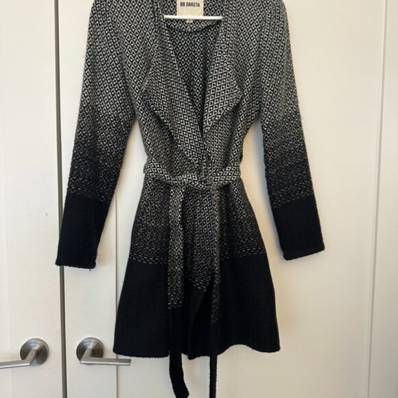 BB Dakota Myles Blanket Coat with Belt, Ombre, Size S - Picture 5 of 11